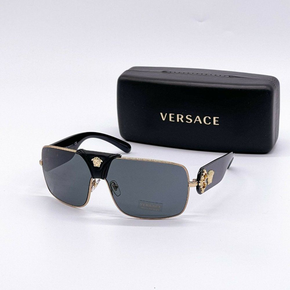 New Versace Black w/ Gold Trim Sunglasses